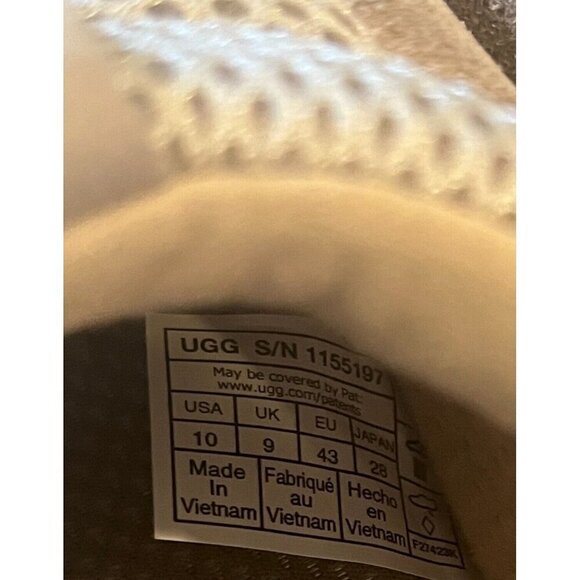 New UGG Tasman IOE Ceramic Taupe Leather Suede Shoes Sneakers - Picture 8 of 10
